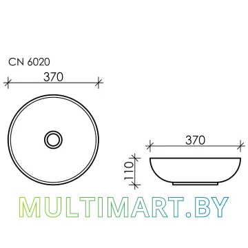 Умывальник Ceramica Nova Element CN6020 картинка 6